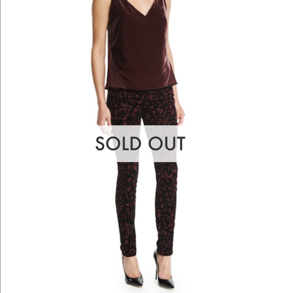 NWT J Brand Mulberry Baroque Skinnies